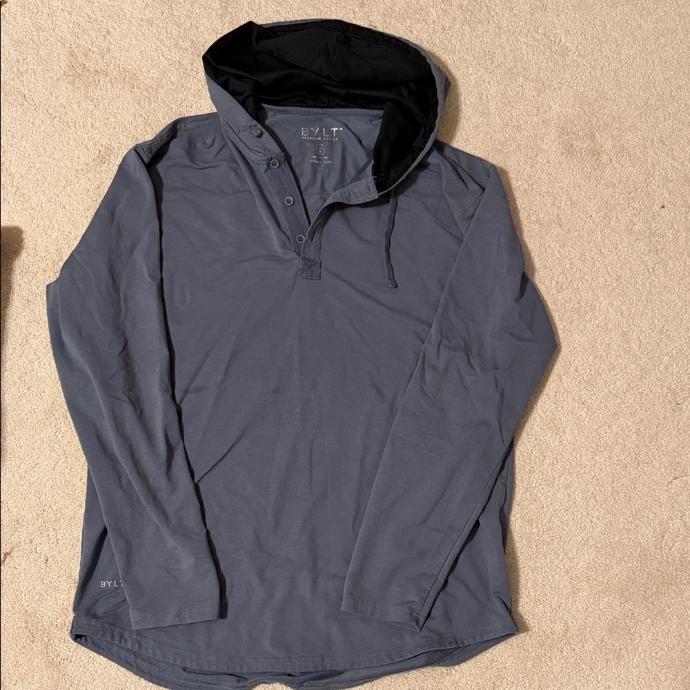 BYLT Gray Long Sleeve Hoodie